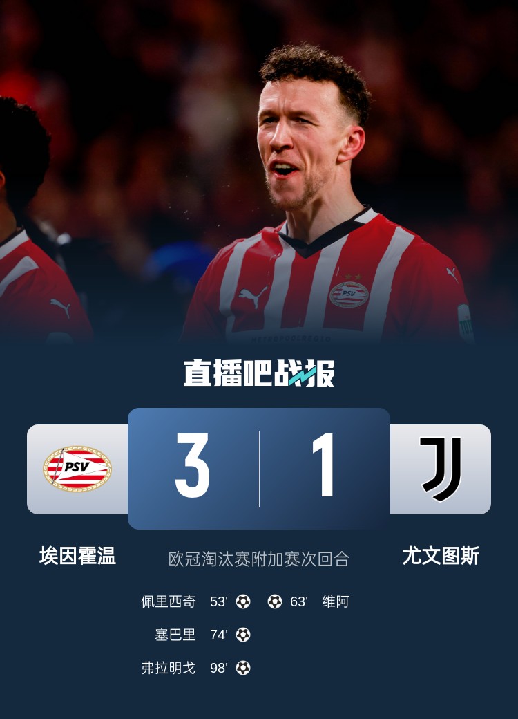 佩杜拉：尤文在下半場完全消失，埃因霍溫本該在常規時間內獲勝